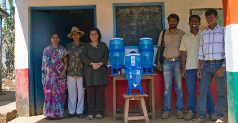 With chorla school and water filters